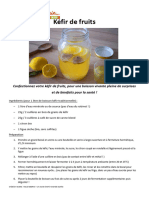 Recette Kéfir de Fruits UAC