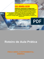 Resolução - (032) 98482-3236 - Roteiro de Aula Prática - Física Geral e Experimental - Energia