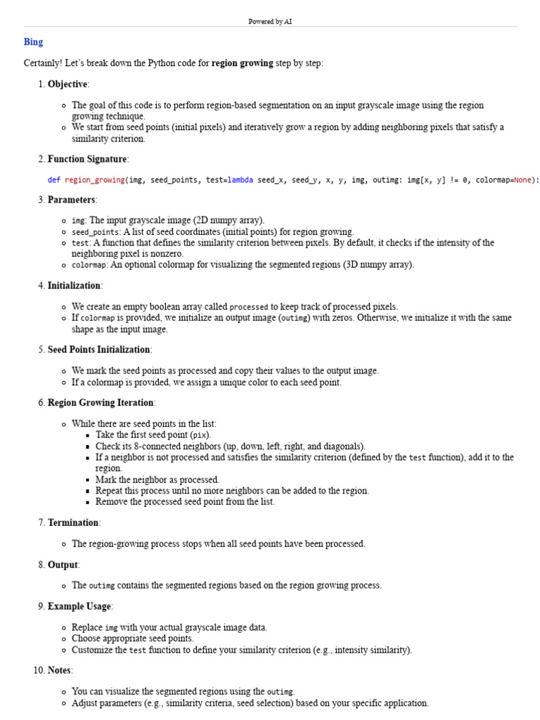 Region Growing Method | PDF | Software Engineering | Computer Science