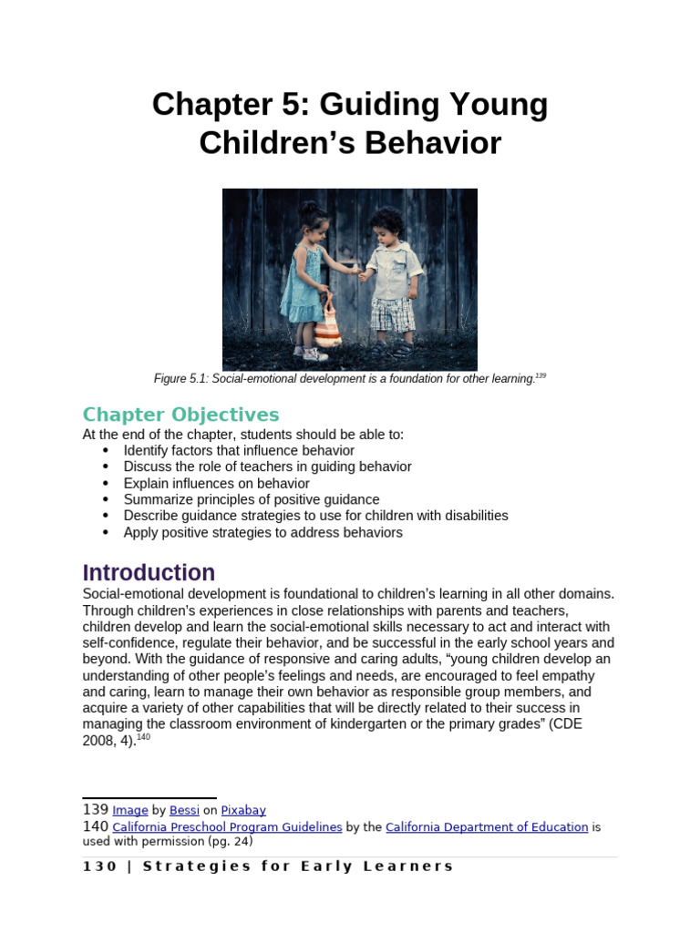 Strategies for Guiding Young Behavior | PDF | Learning | Teachers