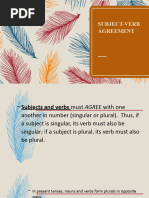 Subject Verb Agreement