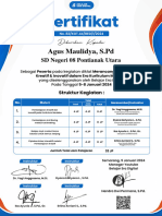 Sertifikat - Agus Maulidya, S.PD