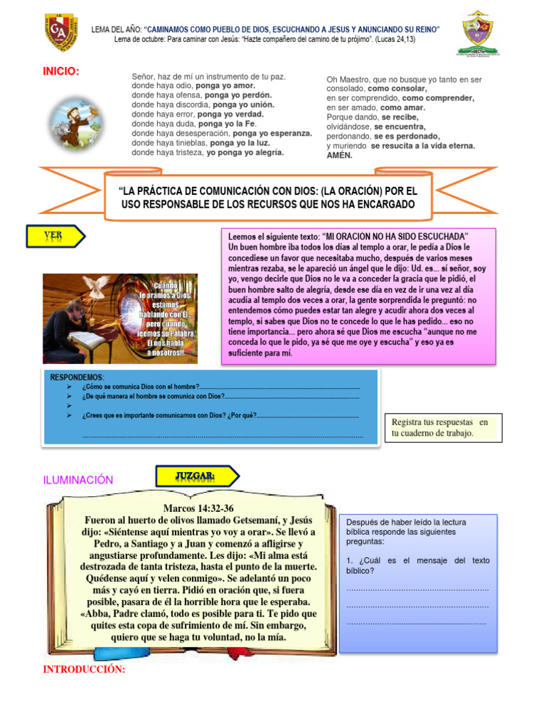 Comunicación con Dios a través de la oración | PDF | Oración | Intercesión