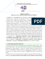 Edital 023 2024 Aviso 032 2024 Edital Vagas Remanescentes Engenharia Agronomica