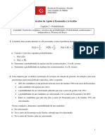 Capítulo 2 - Probabilidades - Exercícios