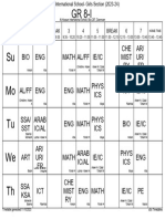 8I Timetable 1