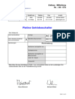 UM 89 07a Platine Getriebeschalter D