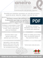 Janeiro Branco - Mês Da Conscientização Da Saude Mental (Cartaz)