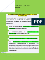 ACTIVIDADES DE SUPERACÓN PEDAGÓGICA EN FÍSICA 4to C 115037