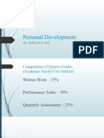 Personal Development Quarter 1 Week 1
