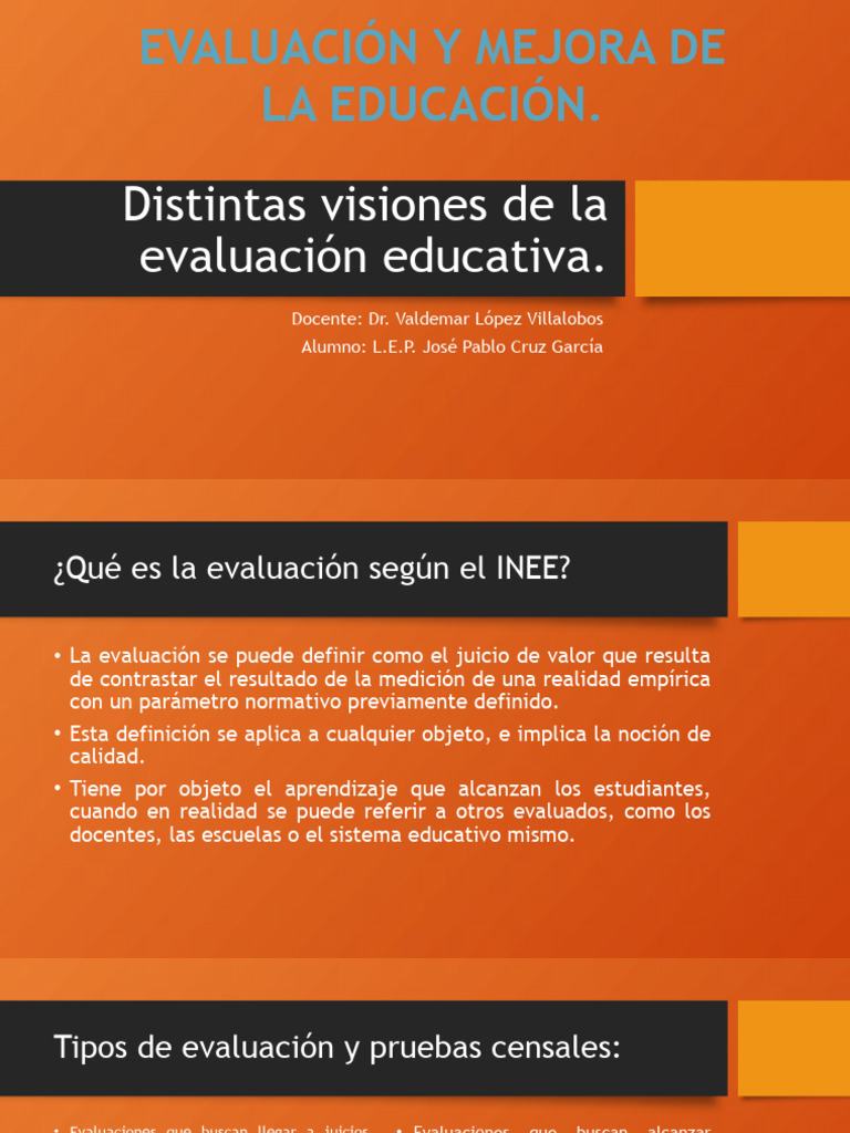 La Evaluacion | PDF | Evaluación | Maestros