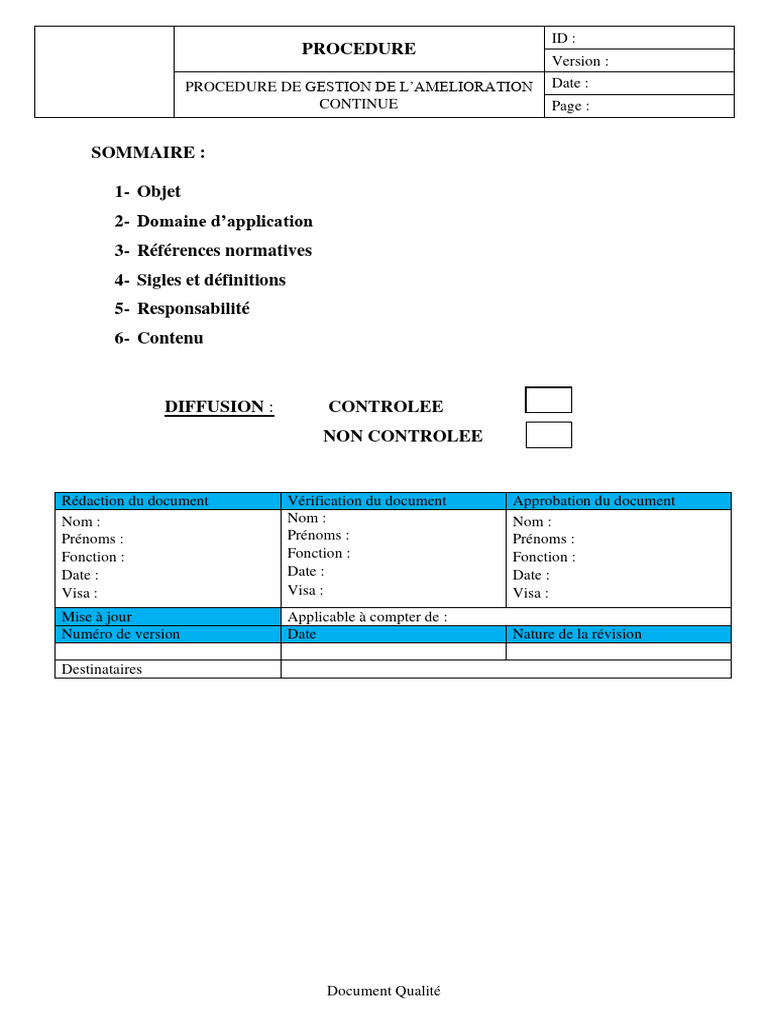 Gestion de l'Amélioration Continue ISO 9001 | PDF | Management de la ...