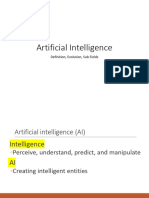 1-AI Definition - Evolution - Sub Fields-04!01!2024