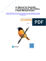 Full Download Solution Manual For Essential Foundations of Economics 8Th Edition Robin Bade Michael Parkin PDF