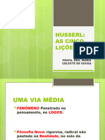 AS LIÇÕES DE HUSSERL