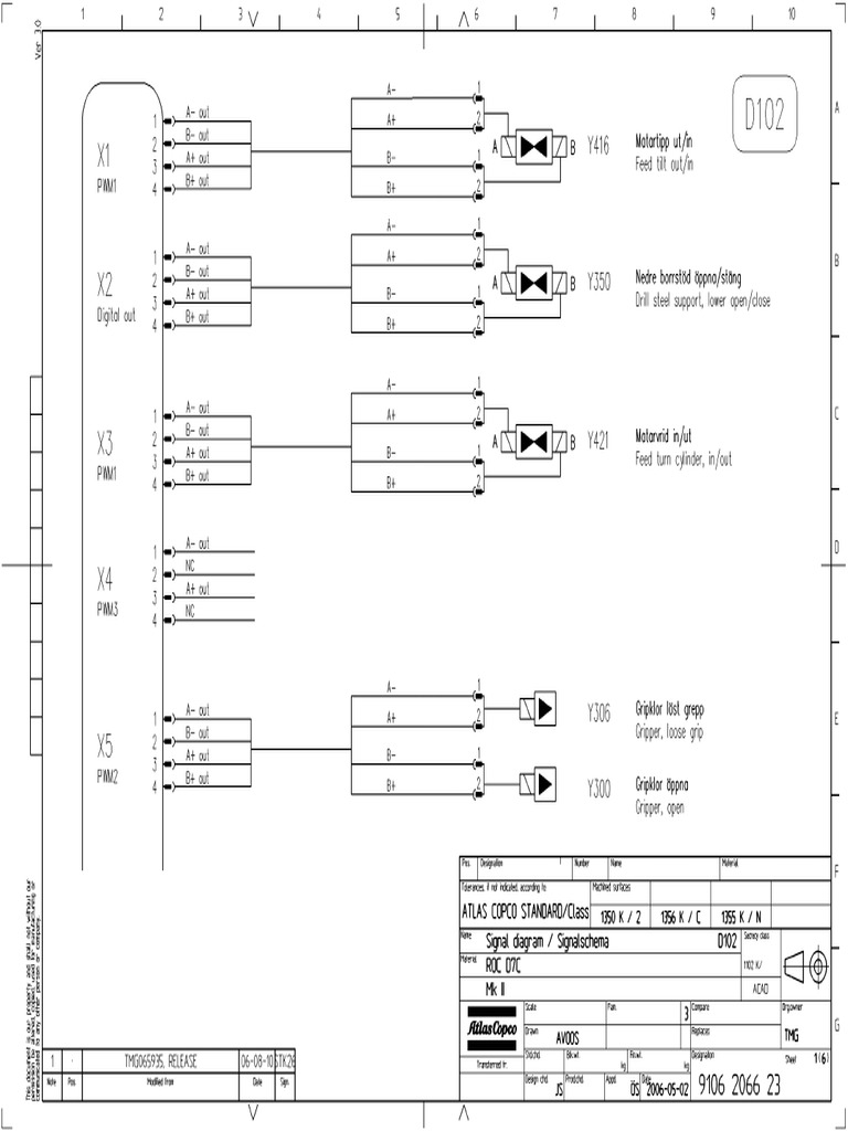 9106 2066 23 Signal Diagram | PDF