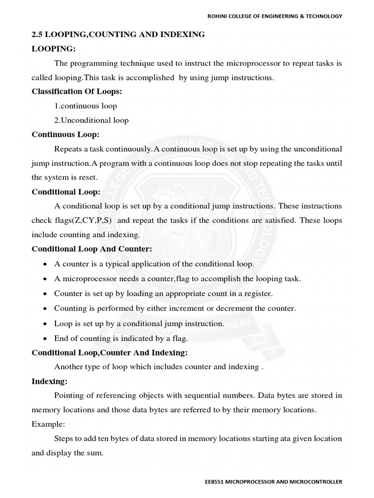 Looping cam pdf control flow pointer computer programming 