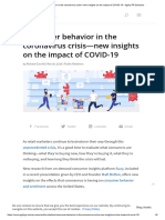 Consumer Behavior in The Coronavirus Crisis-New Insights On The Impact of COVID-19 - Agility PR Solutions