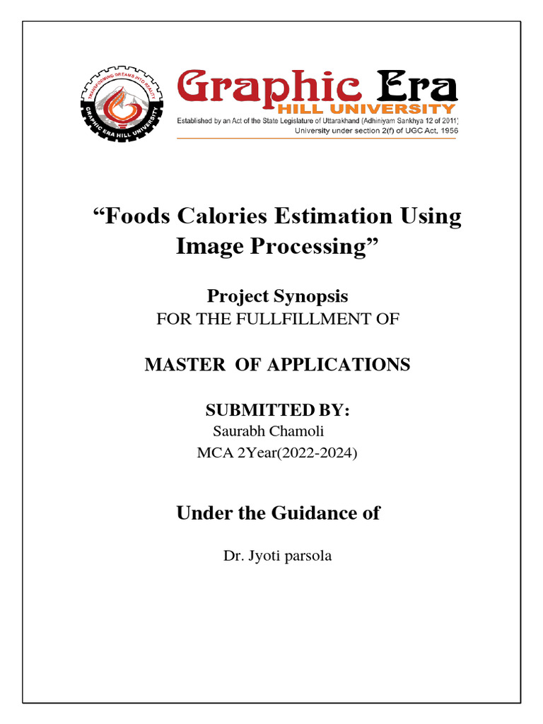 Food Calorie Estimation via Images | PDF | Obesity | Image Segmentation