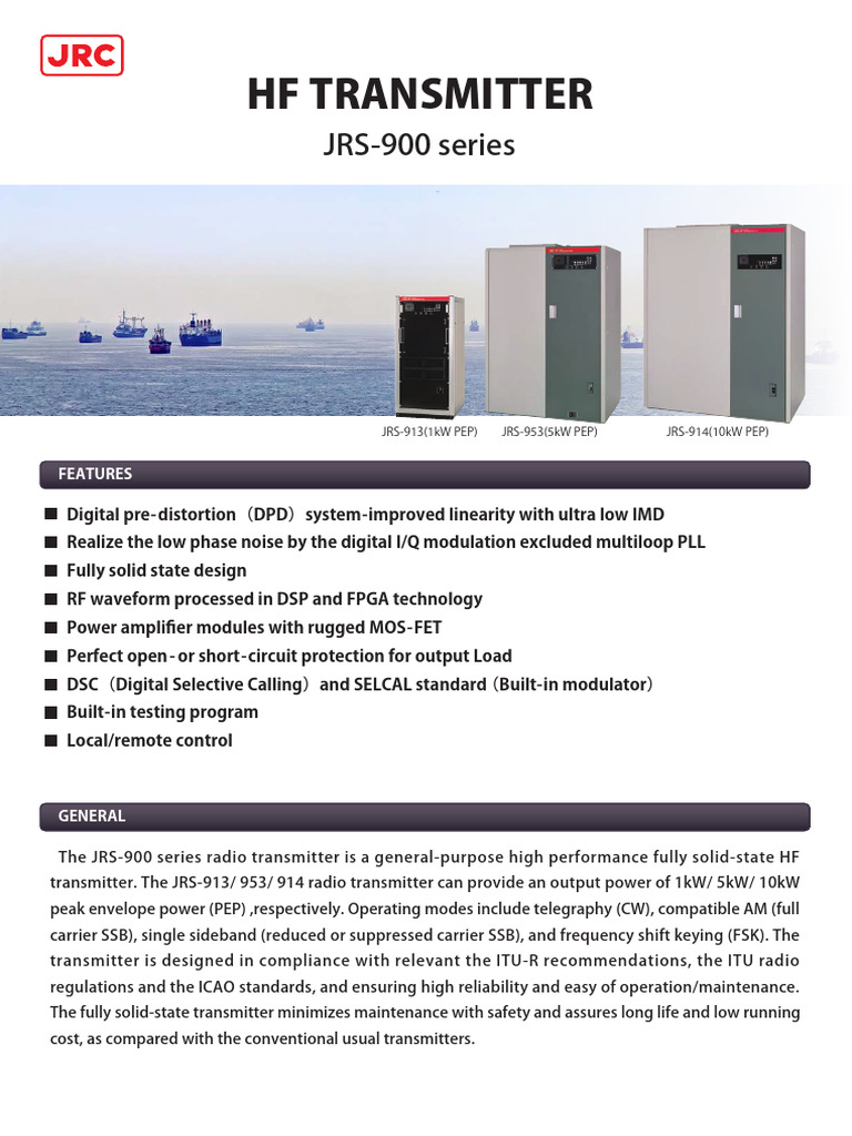 JRS-900 Series HF Transmitters Overview | PDF | Electronics ...