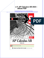 Dwnload Full 5 Steps To A 5 Ap Calculus Ab 2023 PDF
