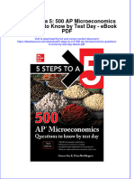 Dwnload Full 5 Steps To A 5 500 Ap Microeconomics Questions To Know by Test Day PDF