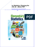 Elementary Statistics Picturing The World 8e Ebook PDF
