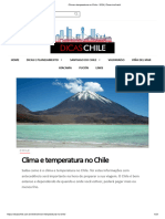 Clima e temperatura no Chile - 2024 _ Dicas incríveis!