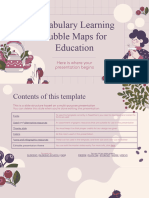 Vocabulary Learning Bubble Maps For Education
