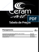 Tabela de Preços CERAM ART 2024