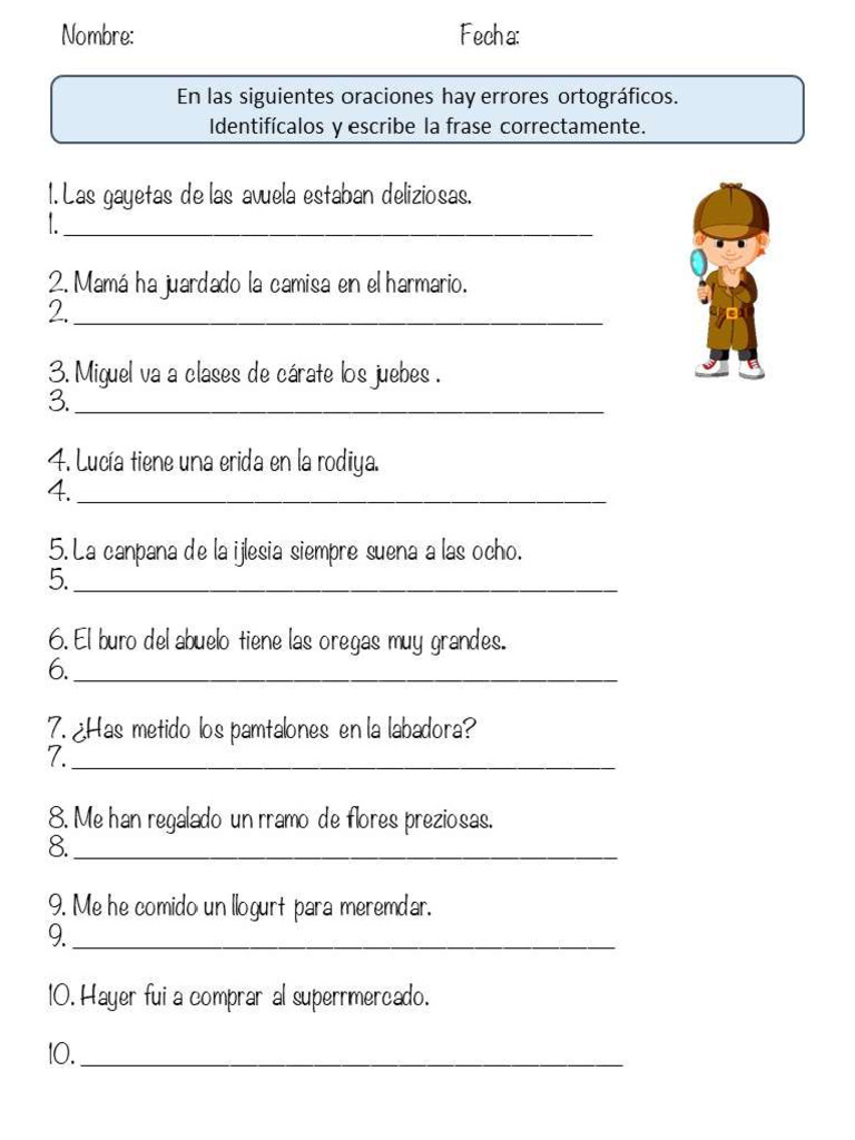 Anexo Corregir Ortografía | PDF
