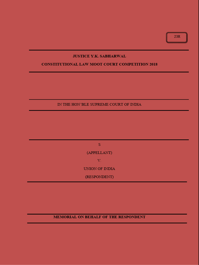 Respondent memorial pdf certiorari crimes