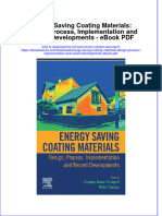Energy Saving Coating Materials Design Process Implementation and Recent Developments Ebook PDF