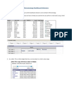 Micro Strategy Dashboard Selectors