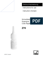 HBM Z70Adhesive Application