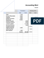 Accounting Worksheet: Business Name: Accounting Period