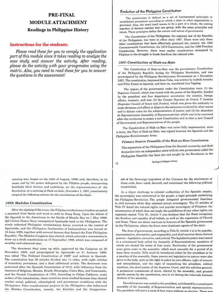 Module 3 Attachment Readings in Philippine History 1 | PDF