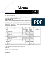 Memo (Maintenance for Site JCB Excavator Bucket Request) Zuarungu Site - 4-- 17- 2024