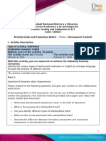 Activity Guide and Evaluation Rubric - Phase - 1 - Assessment Context