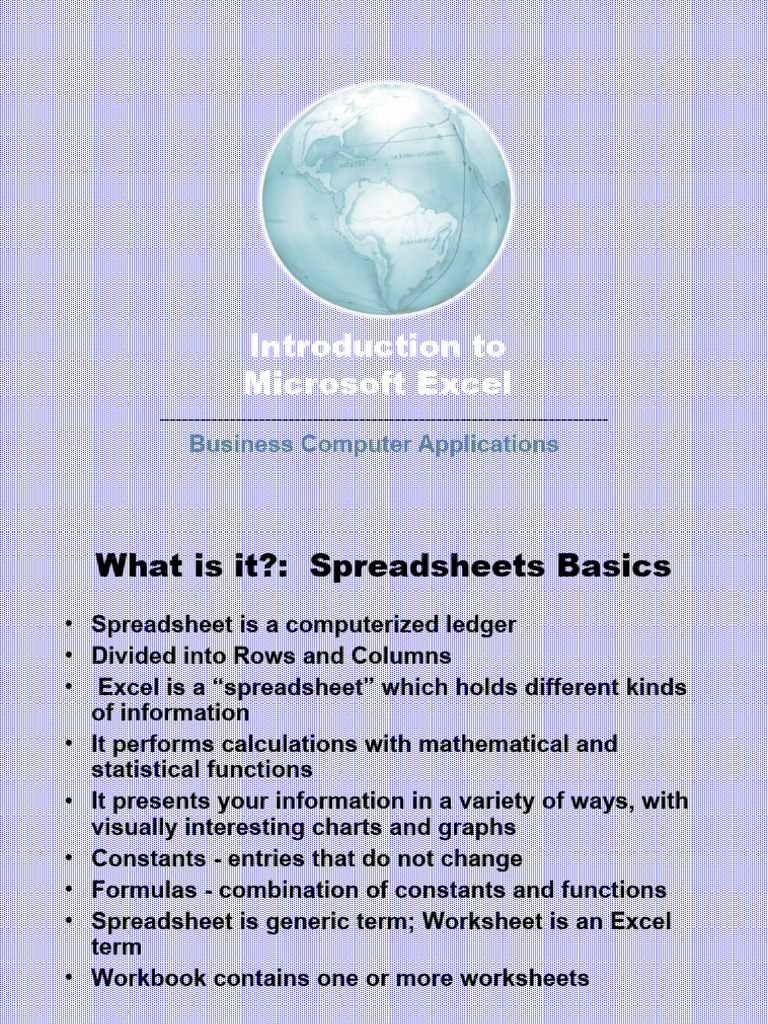 Basic Of Excel Pdf