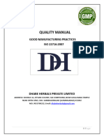 Quality Manual Dhabe Herbals