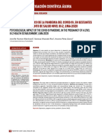29- Impacto psicológico de la pandemia del COVID-19, en gestantes de un establecimiento de salud nivel III-2