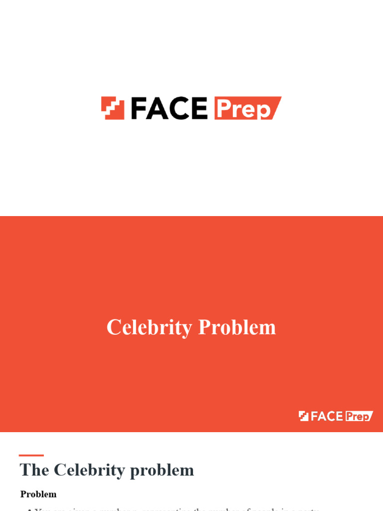 Celebrity problem pdf teaching methods materials