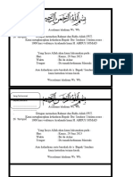 Undangan Tahlil 1 Lembar Isi 2 Undangan Folio