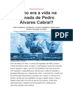 Como Era A Vida Na Armada de Pedro Alvares Cabral