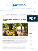 Le Secteur Agricole en Côte D'ivoire