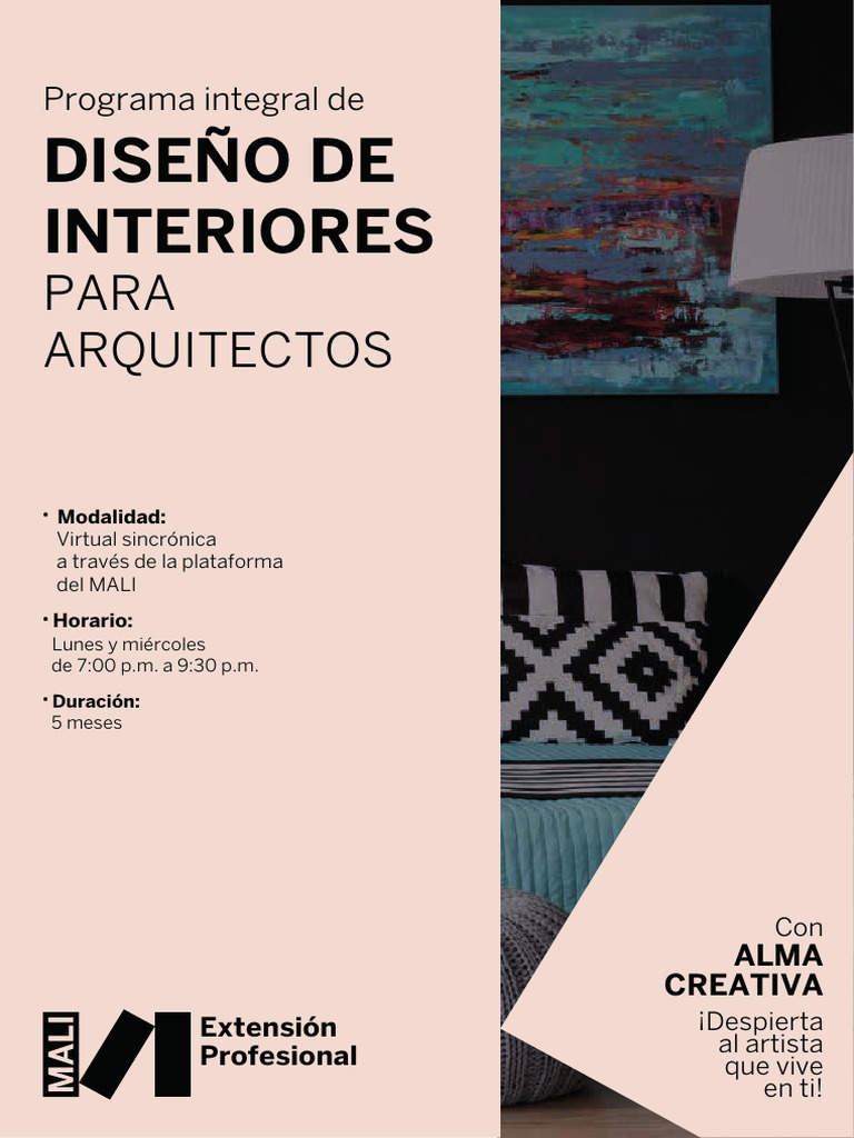 Programa de Diseño de Interiores Online | PDF | Diseño | Diseño de ...