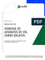 ADIF (2023) - NAV7-1-3.4 - Montaje de AdV Sobre Balasto