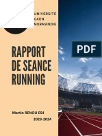 Carnet D'entrainement Running Martin RENOU