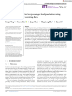 IET Intelligent Trans Sys - 2021 - Wang - A Two Stage Method For Bus Passenger Load Prediction Using Automatic Passenger